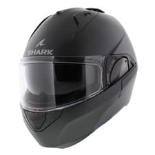 Image of Shark Evo ES motorcycle flip up helmet blank matt anthracite A06 - size XS