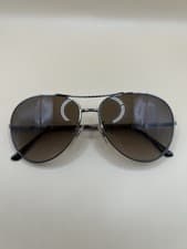 Image of Burberry B 3056 1003/13 Silver Gunmetal Nova Check Arms Pilot Brown Lens