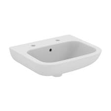 Image of Armitage Shanks Portman 21 Wall Hung Cloakroom Basin Overflow 500mm 2 Tap Hole