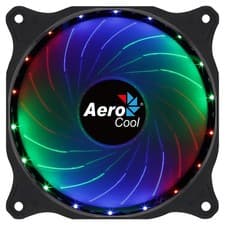 Image of Aerocool COSMO12FRGB PC Fan 12cm LED RGB Molex Connector Silent Black