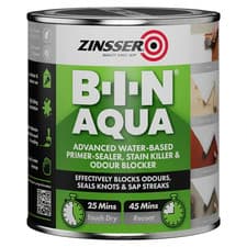 Image of Zinsser Primer - BIN Aqua Sealer & Stain Killer - White - 500ml