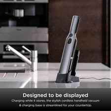 Image of Shark WandVac Cordless Handheld Vacuum Cleaner, Charging Base, Grey, WV200UK