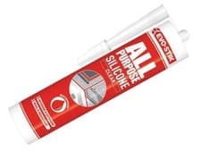 Image of Evo-Stik 112896 All Purpose Flex Silicone Sealant Clear C20 EVOAPFSSC