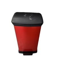 Image of Curver Deco Bin Rectangular Pedal 50L, Red