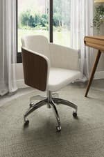 Image of PC812 San Francisco Fabric Office Chair in Walnut