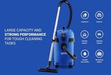 Image of Nilfisk Multi II 30L T Wet and Dry Vacuum Cleaner -Outdoor ,Home & Car (1400 W)