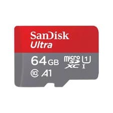 Image of SanDisk Ultra Micro SD 64GB A1 Class 10 SDHC SDXC Memory Card with Adapter