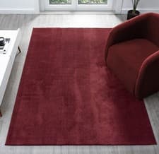 Image of Comfy Area Rugs Washable Plain Hallway Runners Rug Living Room Low Pile Carpet