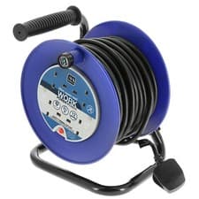 Image of Masterplug Heavy Duty 13A Electrical 25m 4 Gang Socket Main Cable Extension Reel