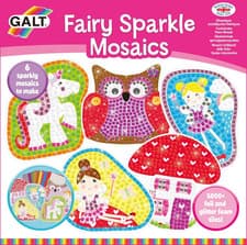 Image of Galt Fairy Sparkle Mosaics -Childrens Glitter Mosaic Set,Arts and Crafts Kit for