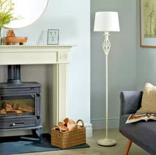 Image of Home Twist Floor Lamp Cream Metal Base IP20-10W Traditional For Home Decor - New