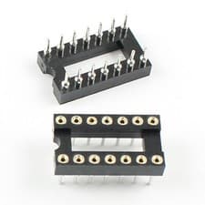 Image of 5Pcs 2.54mm Pitch 14 Pin DIP Round Pin IC Socket Adaptor Narrow #E4