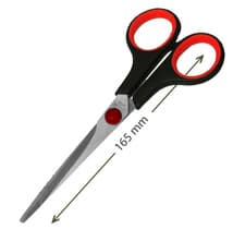 Image of 165mm Crafts Scissors Household Scissor Soft Grip Office Stainless Steel 6.5in