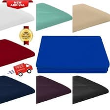 Image of Luxury High Quality Flat bed sheet plain dyed polycotton non iron percale blend