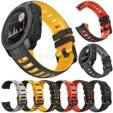 Image of Silicone Watch Sports Band Strap Replacement For Garmin Instinct /Instinct Solar