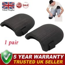 Image of Lightweight Knee Pads Moulded Knee Pad Safety Soft Foam Pads with Strap Black