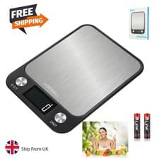 Image of 10kg Stainless Steel Digital LCD Electronic Kitchen Cooking Food Weighing Scales