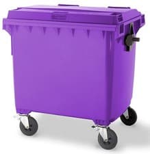 Image of 1100 Litre Wheelie Bin Purple -EN840 Certified
