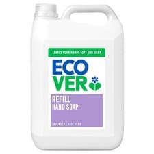 Image of Ecover Hand Wash, Hand Soap Refill, Lavender and Aloe Vera, Dermatologically 5L