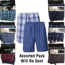 Image of Mens M&S Collection 2 Pack Pure Cotton Striped Shorts Lounge Pyjama PJs Pants