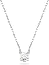Image of Genuine Swarovski Attract necklace Round, White, Rhodium plated 5408442