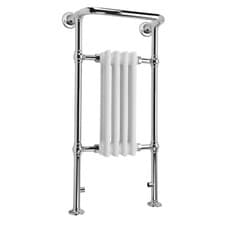 Image of UK Radiators White Electric Traditional Bathroom Radiator 963x493mm|300w On/Off