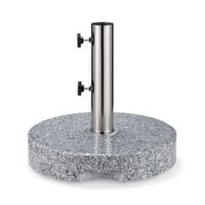 Image of VonHaus Parasol Base 22kg - Heavy Duty Stone Granite Umbrella Stand for Outdoor