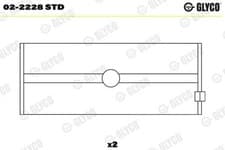Image of Crankshaft Bearing GLYCO 02-2228 STD