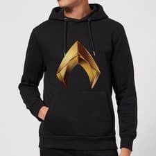 Image of Official DC Comics Aquaman Symbol Adults Hoodie Black