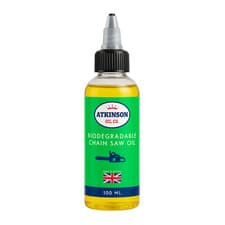Image of Chainsaw Oil Biodegradable 100ml Bar & Chain Tacky Low Fling Lubricant Atkinson