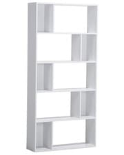 Image of 5 Tier Bookcase White ORILLA