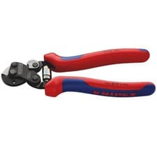 Image of Knipex Wire Rope Cutters with Heavy Duty Handles Cut Cu/Al Cable 6mm 160mm