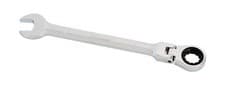 Image of 17mm Flexi Head Ratchet Spanner Combination Ring Open End Wrench Flex 72 Teeth