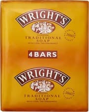 Image of Wright's Coal Tar Soap 4 Bars, for skin cleansing, suitable for all skin types