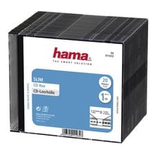Image of Hama Slim CD Disc Cases | Transparent | Value Pack of 20 uk