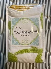 Image of Two Dena Home ‘Sunbeam’ Standard Pillow Shams Cotton Multi Color Free Shipping