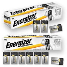Image of ENERGIZER 9V PP3 Industrial Batteries Smoke Alarm Alkaline *EXPIRY 12/2030*