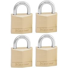 Image of Master Lock Solid Brass 30mm Padlock 4-Pin - Keyed Alike x 4