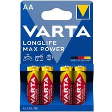 Image of Varta Longlife Max Power AA LR6 Mignon Batterien 4er Pack Alkaline 1 5V Geraete