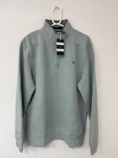 Image of Men's Crew Clothing Company Classic 1/2 Zip Sweat Tourblumrl Size XL Item MXD002