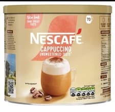 Image of NESCAFÉ Gold Unsweetened Cappuccino Instant Coffee Tin 1kg