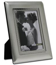 Image of Two Tone Silver Photo Picture Frame 4x6" & 5x7" - Matt & Shiny Silver