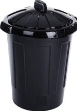 Image of 80L Extra Large Dustbin 80 Litre Plastic Round Rubbish Bin Storage Waste + Lid
