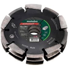 Image of Metabo 3 Row Pro UP Universal Wall Chaser Blade 125 x 28.5 x 22.23mm