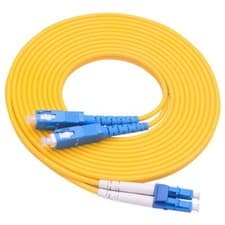 Image of LC to SC Fibre Patch Cable Duplex Single Mode OS2 G652D 3M