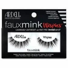 Image of Ardell Lashes Faux Mink False Eyelashes Black - Wispies