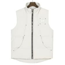 Image of UK Mens 23SS Original Moose Knuckles Vest Down Gilet Puffer Jacket-White