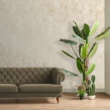 Image of Concrete Stone Wallpaper Industrial Distressed Metallic Texture WoW Cream AF0032