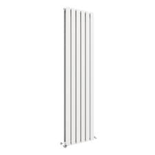 Image of Double Vertical Radiator Designer Flat Panel Columns Heating White Anthracite
