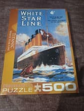 Image of White Star Line - Titanic - 500 piece Jigsaw Puzzle - Sealed Pieces -With scroll